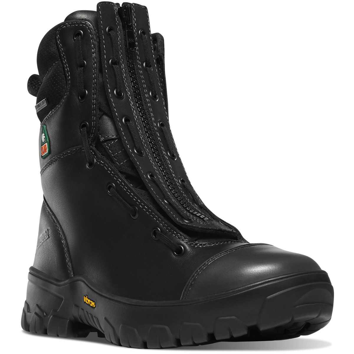 Botas De Trabajo Danner Hombre Mexico - Modern Firefighter Composite Toe Negros - LWGAV4051